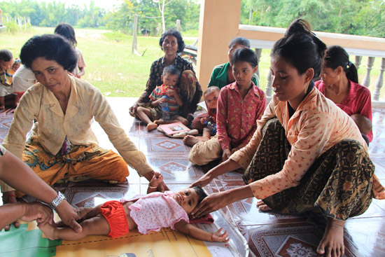 Mothers using Child Length Mat
